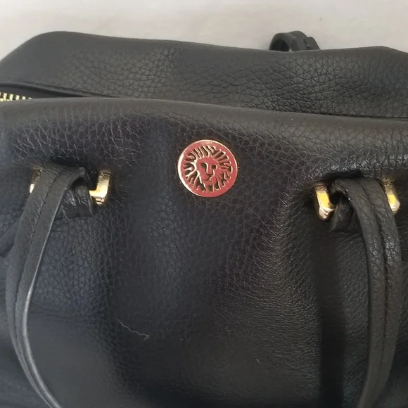 Anne Klein black 3 ajustable long strap & double handled purse - Picture 2 of 10